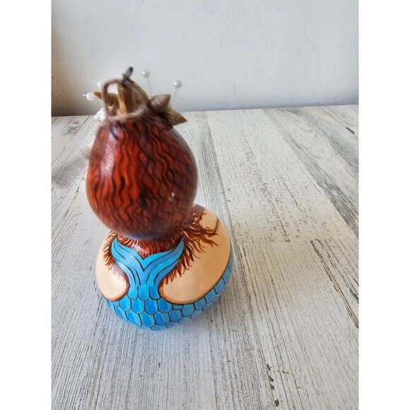 Vintage rowe small mermaid gourd starfish seahorse nautical shell unique ornamen - Picture 3 of 8